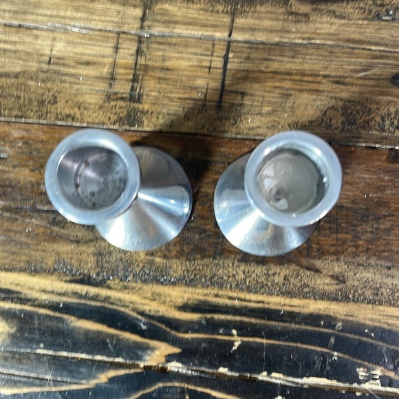 Umbra somewhat heavy pair of metal candle holders.  Super cute! - Picture 9 of 10